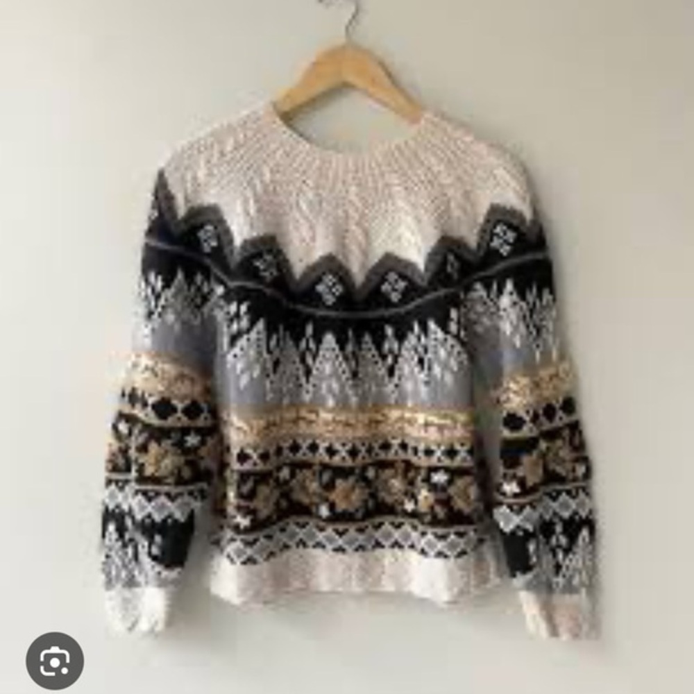 Vintage Handknit / cottage core woman’s sweater - medium